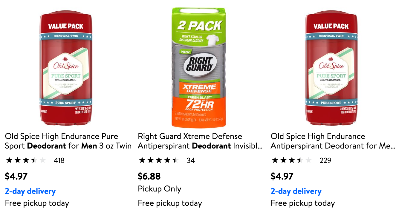 Old Spice products have the blue ‘2-day delivery’ tag-1
